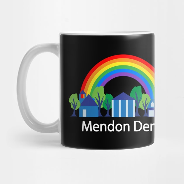 Mendon Dems rainbow (white text) by alejna99